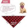 Bandanas de vêtements pour chiens adopter des dossiers réglables à plaid pour chiens