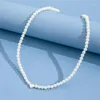 Chains Romantic Pearl Necklaces Heart Pendant Choker Nice Clavicle Chain Jewelry Decor