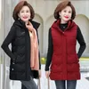 Gilets pour femmes mère détachable à capuche gilet veste 8xl mode mince sans manches manteau décontracté gilet vestes 2024 automne hiver