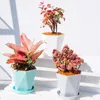 2024 1 Pcs Plastic Resin Flower Pots New Geometric Nordic Simple White Thickened Green Radish Fleshy Flowerpots Indoor Plants for Resin