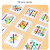 Rainbow Stick Pushge Puzzle Puzzle de madeira Diy Ice Cream Puzzle Challenge Games Table Montessori Toys educacionais