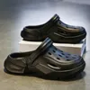 Mode mens toffel tjock botten eva sandal för man strand enkel klassisk sommar avslappnad trendig allmatch manlig skor 240322