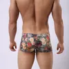 Underpants Sexy Men Panties Underwears Court Style Printing Men's Boxers Breathable Silk Soft Male Under Wear