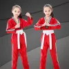 Produkty mundur dla dorosłych i dzieci trenerzy Taekwondo Dobok mężczyzn Kobiety Koszulka TKD z długim rękawem Ustaw karate gimnazjum