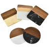 Tischmatten Marmor Spleißen Akazien Holzdämmpolster Teetassen Kaffee -Place -Sematen für Küche 6XDD