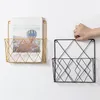 Modern Wall Mounted Magazines Newspaper Storage Rack Home Bedroom Hanging Book Display Shelf Metal