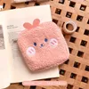 Storage Bags 2PCS Cute Plush Sanitary Napkin Bag Women Tampon Pad Small Cosmetic Makeup Pouch Card Lipstick