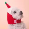 Dog Apparel Pet Рождественский набор шарф поставки po rop для домашних животных The Cat Home Hat Decer Flannel Thermal Kit Puppy