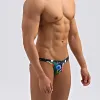 Swimwear 2022 Planet Universe Print Sexy Low taille serre hommes de maillot de bain Bikinis Hot Gay Men Swim Trunks Briefs de maillot de bain petite taille