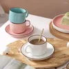 Koppar fat latte art kaffekopp kontor bärbar engelska söt reser restaurang tazzine caffe partikolari dekoration