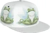 Ball Caps joga żaba zabawny wzór płaski rachunek kapelusz unisex snapback czapka baseballowa w stylu hip hopie