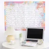 2024 Wandkalenderplaner Blatt Kawaii Jährlich monatliche wöchentliche Daily Planer to Do List Hanging Agenda Schedule Organisator Office