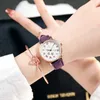 Zegarek damski tkany bransoletka skórzany pasek kwarcowy Ultra-cienki swobodny zegarek modowy AAA Women Designer Watch