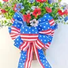 Decorative Flowers American Independence Day Artificial Flower Wreath Hangings For National Celebration