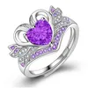 Band Rings N Zircon Stone Crystal Ring For Women Wedding Engagement Fashion Jewelry High Quatlity Drop Delivery DHKNP