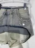 Городские сексуальные платья Женщины весна летняя модная джинсовая юбка с высокой талией бриллианты карманные винтажные грузовые юбки на высокой улице.