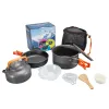 Lieferungen Camping Cookware Outdoor Cookware Set Camping Tabelle Kochscheibe Reisetabelle Besteck Utensilien Wanderpicknick -Set