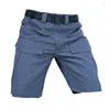 Heren shorts Tactical Pants voor mannen waterdichte buitenwandeling vracht kort pant militaire casual casual multi-pocket slijtage mannelijk mannetje
