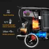 Coffee Makers HiBREW 4-in-1 multi capsule coffee machine fully automatic with hot and cold milk foaming machine foam and plastic tray set Y240403