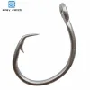 Fishhooks Easy Catch 50pcs 39960 en acier inoxydable décalage de thon de thon à appât de pêche à la pêche taille 8/0 9/0 10/0 11/0 12/0 13/0 14/0 15/0