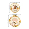 Engångsbehandling 32 datorer Thanksgiving Dinner Plate Cutlery Delicate Fruit Set Festival Paper Snack Dish Paters Cake