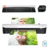 Laminator SL299 Laminator Machine Set A4 Hot en Cold Lamination 2 Roller System met 20 laminerende zakjes papier Cutter Corner Rounder