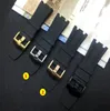 28mm Black Nature Rubber Silicone Watch Band Watch Band para Strap for Belt Offshore Oak On2068659