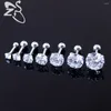 Brincos do garanhão Brincho Jóias de moda de quatro pinos CLEAR CZ16G EAR TRAGUS PARA MULHERIAS PERIGAÇÃO