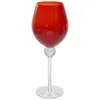 Wine Glasses European High Foot Red Glass Primary Color Handmade Transparent Bar Personalized Wedding