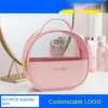 Aufbewahrungstaschen Internet Celeb Cosmetic Bag Großer PVC -Reisen -Toildern transparent tragbare Ins -Stil -Tasche.