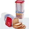 Storage Bottles Bread Saver Portable Box Reuseable Airtight Transparent Kitchen Food Container For