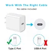 携帯電話充電器2-PCS 20W USB C-Type Wall Charger PD Power Adapter for 15/14 Drop Delivery Phones Accessories OTTBV