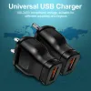 USB Wall Phone Charger 1 Port 5V 1A Liten USB Charger Power Adapte Mobilt nätverksladdare för Samsung S10 iPhone -laddare Typ C