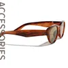 Lunettes de soleil Vintage Small Frame Cat Eye Femmes For Men 2024 dans Designer Sun Glasshes Trend Punk E EOBLESSES UV400