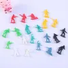 100Pcs Fun & Adventure 1.18inch Toy Soldiers Figures for Kids Army Model Plastic Miniature Children's War Sand Table Simulation