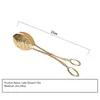 NEW Food Tong Gold-plated Snack Cake Clip Salad Bread Pastry Clamp Baking Barbecue Tool Fruit Salad Cake Clip Kitchen Utensils