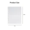 Mappen 10 stcs/pack transparant Clear A5 A6 A7 Top Open Binder Enveloppen Mouwen Pocket A5 6 Ring Clear Binder 4 Pockets Mouwen Topload