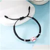 Charm armband minimalistiska svart rep flätat armband för kvinnor män mode sport stil basket fotboll vänskap smycken gåvor d dhamd