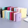 Defterler Macaron Looseleaf Defter Kılıfı A6 Binder Dergi Defter Kapağı A5 Planner Time Management Planner Deri Defter Bağlayıcı