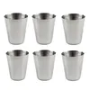 Mugs 6Pcs 1oz/30ml Metal Stainless Steel Cup Mug Drink Coffee Beer Tumbler Travel Outdoor Pool Cups