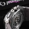 AP Casual Chep Watch Royal Oak Offshore 26400 Automatic Mécanique pour hommes Mouvement Titanium Metal Black Céramique Cérame 44 mm Diamètre