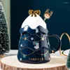 Tazze di Natale tazze di Natale tazze in ceramica graziose tazze da caffè nordico decorazioni per la casa arte bevande da tè per il latte personalizzate