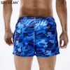 SEOBEAN HOMMES BORD CHOISS MEN CAMOUFLAGE PLACE Shorts de plage masculin Seaside rapide Dry Beachwear Bermudas Shorts avec poches 240320
