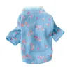 Odzież dla psa ubrania dla zwierząt stylowa kamizelka kwiatowa koszula do małych zwierząt domowych miękka bluza chihuahua letnia odzież