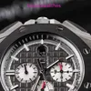 AP Casual Chep Watch Royal Oak Offshore 26400 Automatic Mécanique pour hommes Mouvement Titanium Metal Black Céramique Cérame 44 mm Diamètre