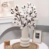 Decorative Flowers Artificial Flower Cotton Christmas Decoration Home Centerpiece Arrangements Party Supplies Room Decor Dried Plant