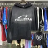 Hellstar Hoodie Men Hand Grafische T -shirt Letter Afdruk Lange mouw met pocket heren dames tops kleding mode heren dames shirt shorts sweatshirt