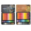 Bleistifte Professional Marco 100/120 Farben Kunststifte Set mit Spitzer öligem Aquarell Bleistift Skizze Malerei für Künstlerbedarf