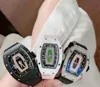 Titta på lyxdesigner Mens 41mm Mechanical Automatic Movement Watches Richar M Sapphire Waterproof Glid Buckle Fashion Wristwatches Mzax