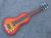 Gitarr körsbärsröd hawaii elektrisk gitarr flamma lönn varv stål gitarr 6 strängar hawaii rese gitarr gratis frakt